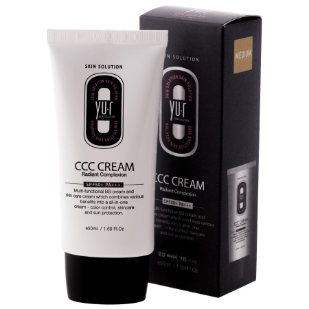 Корректирующий крем для лица Yu.r ССС Cream Medium (Средний беж), 50 мл, SPF50+