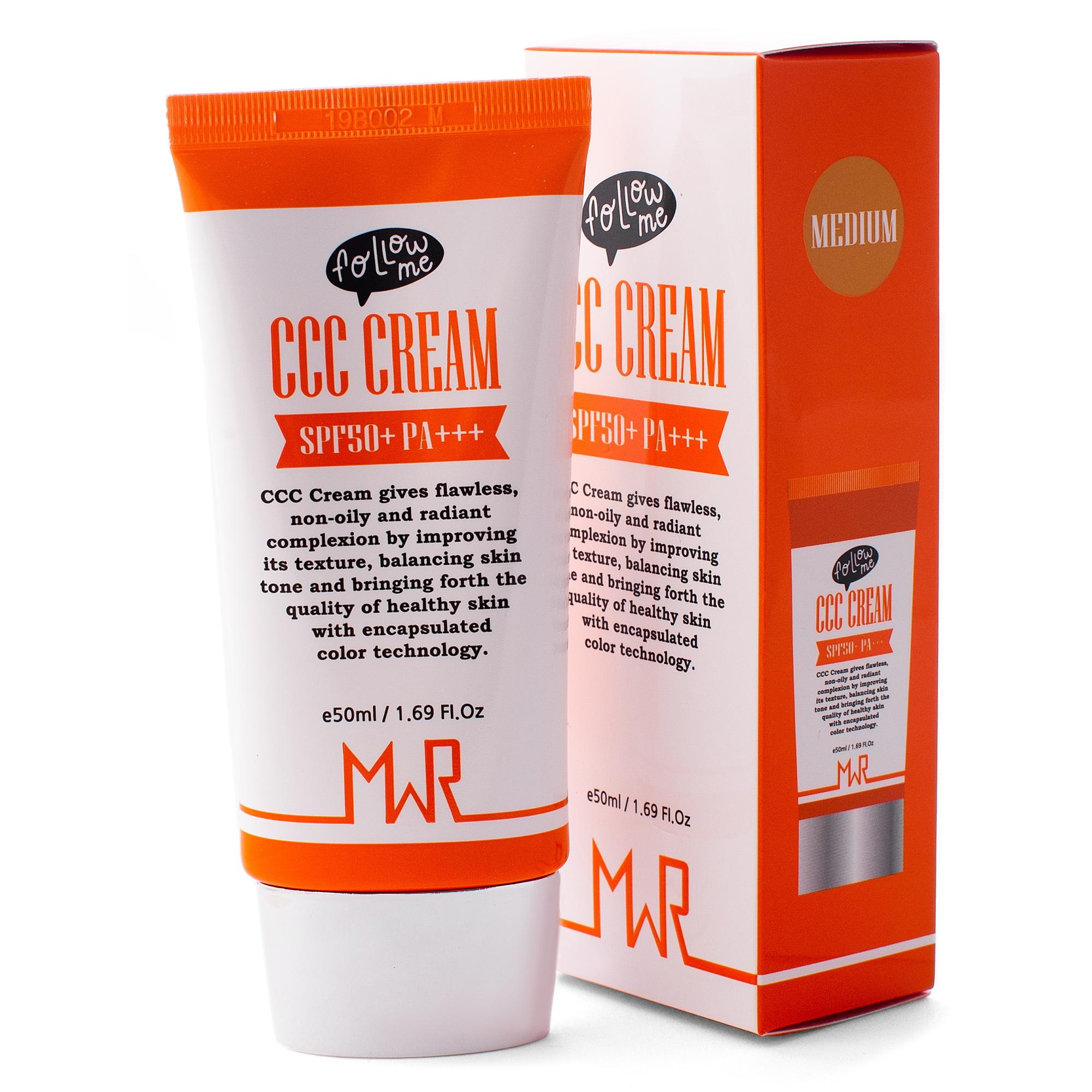 Корректирующий многофункциональный крем для лица MWR ECO ССС Cream (Medium) SPF50+ PA +++, 50 мл