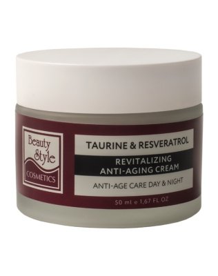 Крем возрождающий Anti Age plus 24 часа "Taurine & Resveratrol" 50 мл Beauty Style