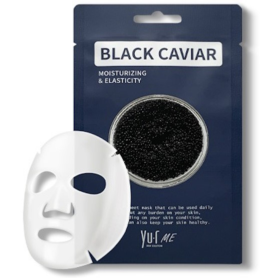 Тканевая маска для лица с экстрактом черной икры YU.R Me Black Caviar Sheet Mask, 1 шт