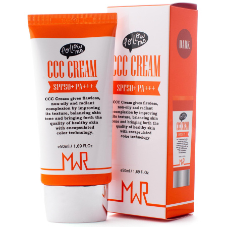 Корректирующий многофункциональный крем для лица MWR ECO ССС Cream (Dark) SPF50+ PA +++, 50 мл.