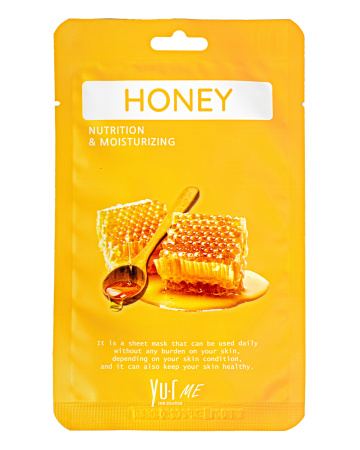 Тканевая маска для лица с экстрактом мёда Yu.R Me Honey Sheet Mask, 1 шт