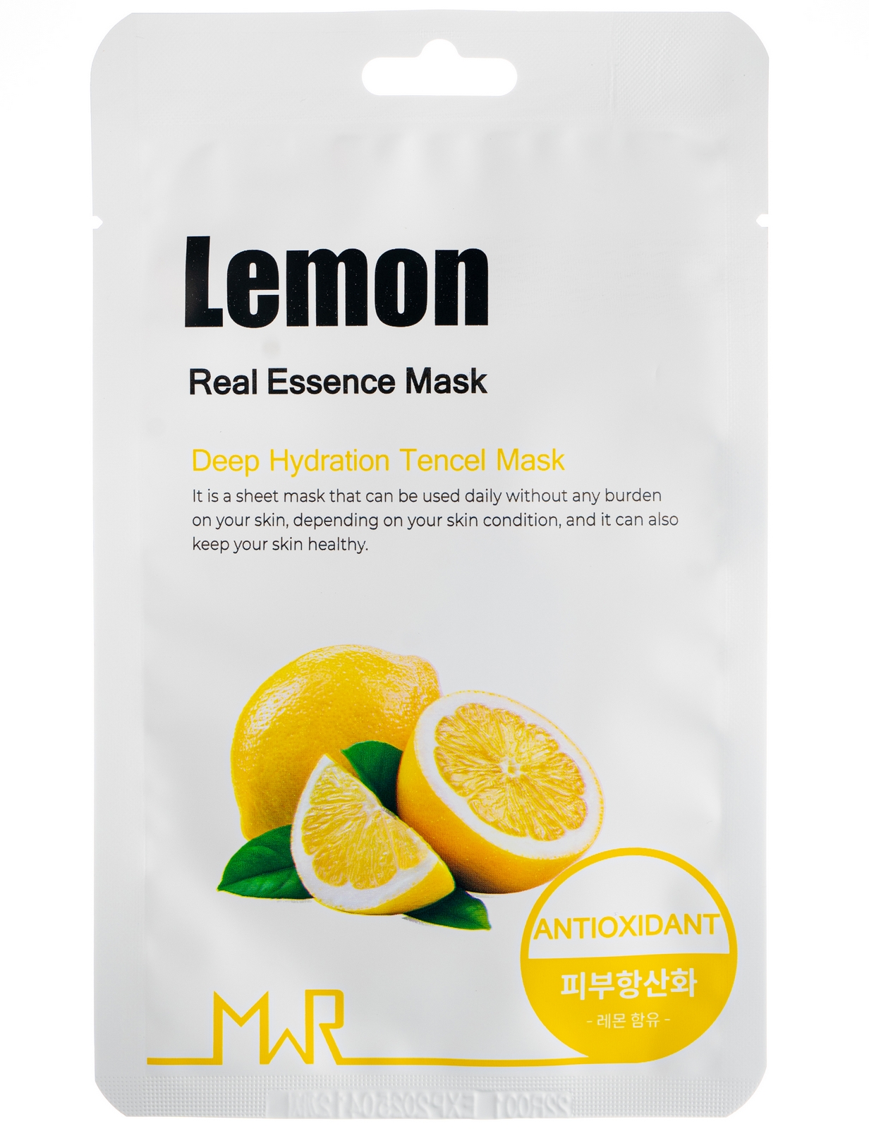 Маска для лица с экстрактом лимона MWR Lemon Sheet Mask, 1 шт.