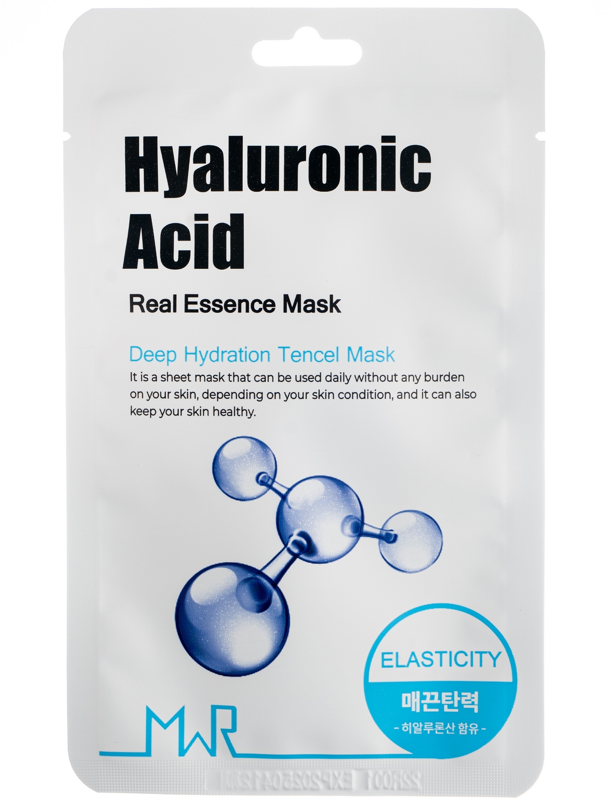 Маска для лица с гиалуроновой кислотой MWR Hyaluronic Acid Sheet Mask, 1 шт.