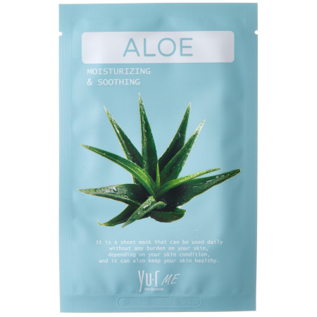 Тканевая маска для лица с экстрактом алоэ Yu.R Me Aloe Sheet Mask, 1 шт