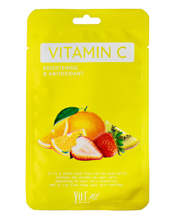 Тканевая маска для лица с витамином С Yu.R Me Vitamin C Sheet Mask, 1 шт